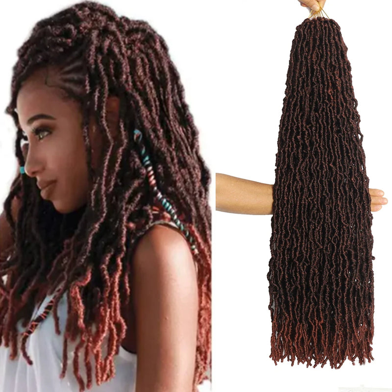 30 Inch Soft Locs Faux Locs Crochet Braiding Hair Synthetic Pre Looped Extensions for African Locks Hair 21 Strands/Pack