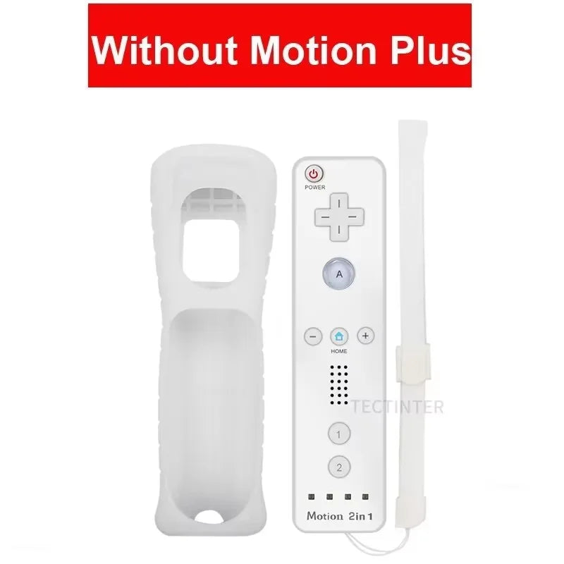 2 em 1 controle remoto sem fio bluetooth para wii wii u controle opcional movimento mais gamepad nunchuck conjunto com capa de silicone
