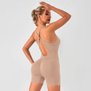 Bodysuit de verão roupas esportivas mulher ginásio sexy bodysuit para festa de fitness shorts macacões feminino yoga combi-calças macacão