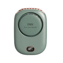 Ventilador portátil de pescoço suspenso, mini ventilador portátil, bateria, USB recarregável, refrigerador de ar de 3 velocidades para viagens ao ar livre, 2000mAh