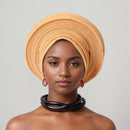 Headtie Africano para Mulheres, Headtie Nigeriano, Aso Oke Headtie, Envoltórios Cabeça, Turbante Gele, Alta Qualidade, Festa de Casamento