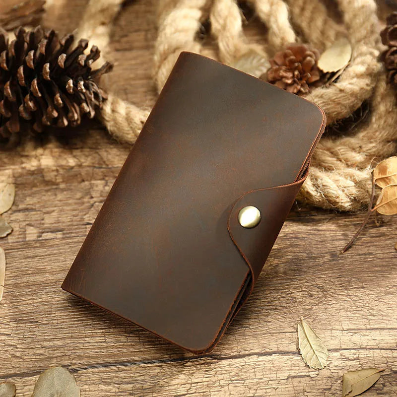 Luufan Crazy horse leather Men Long Wallet Genuine Leather Women Credit Card Holder Short Purse Hasp Business Male Clutch Wallet