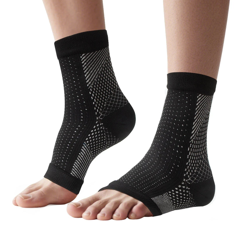 1Pair Neuropathy Socks - Peripheral Neuritis Therapy Compression Diabetic Open-Toe Foot Sleeves for Ankle Gout,Nerve Damage Pain
