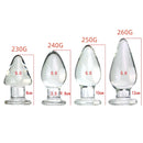 VaHppy Plugues anais de vidro com diâmetro de 5 cm, brinquedos sexuais para meninas, extensão de masturbação anal gay SM BDSM, brinquedos anais ovais e sedosos