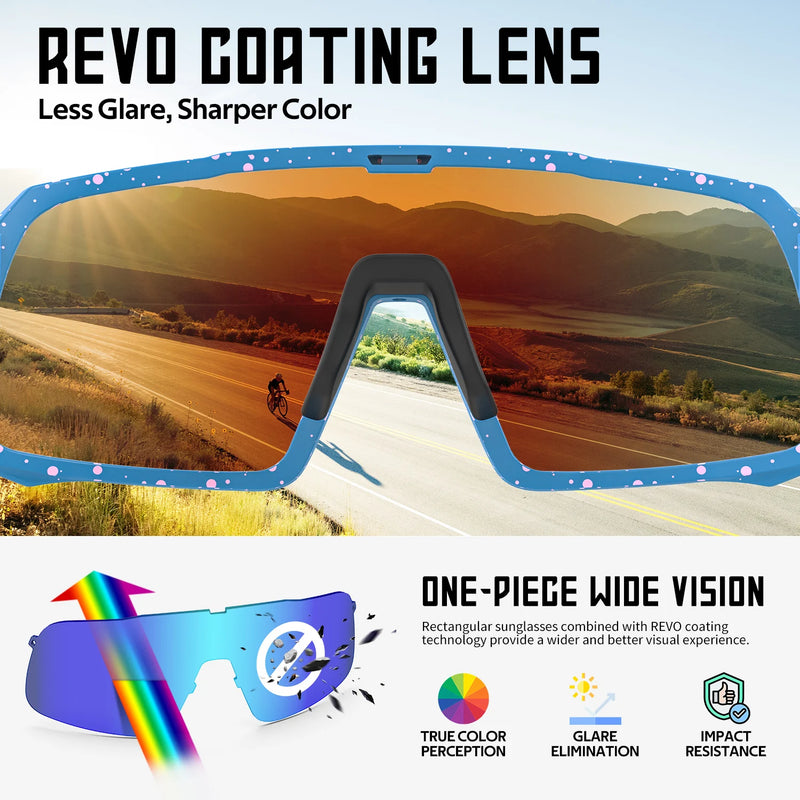 Óculos esportivos masculinos polarizados óculos de sol bicicleta mtb ciclismo uv400 óculos para pesca caminhadas jogging golfe beisebol