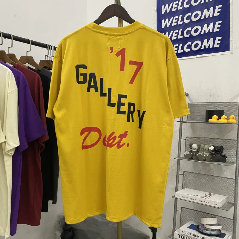 Loose Fit Boxing Glove Letter Print T-irt High Street Sle ort Sve Casual Top for Youth Summer Faion round Ne