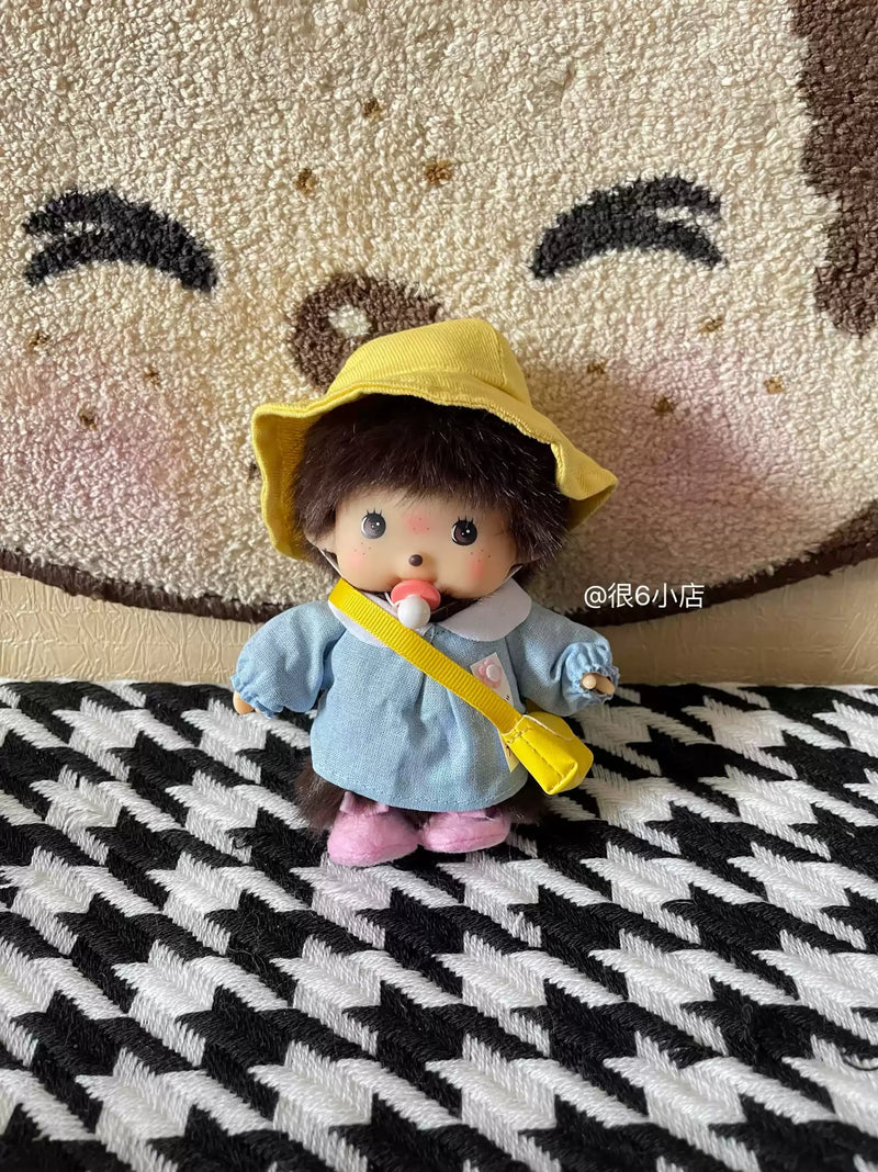 In Stock 15cm Mongon Monkey Kawaii Doll Keychain Bag Pendants Toy Hand Puppet Decompression Children Cute Gift Decoration Gift
