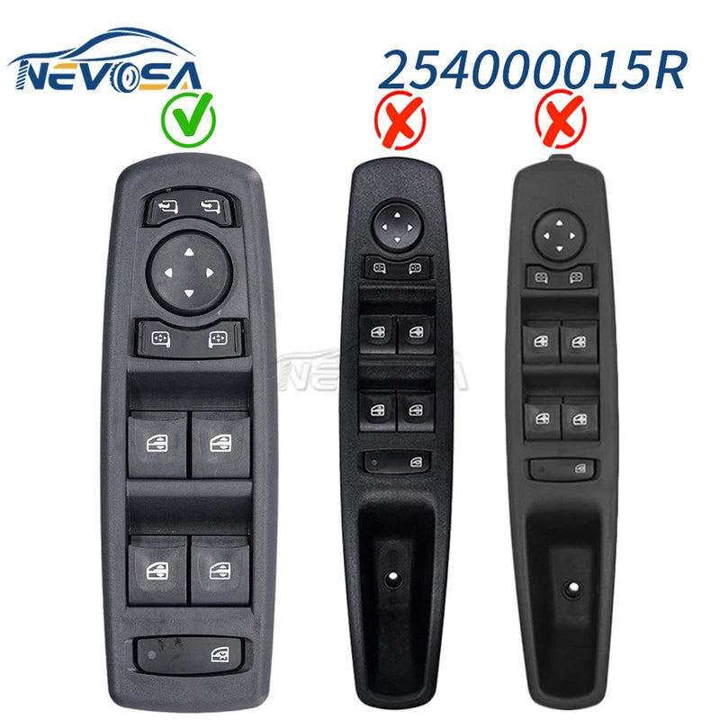254000015R Electric Power Window Switch For Renault Fluence Megane 3 Laguna 3 2008-2016 Car Accessories 25400-0015R Left Driver