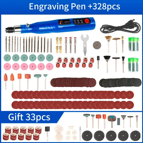 30w 3 velocidade ferramenta rotativa sem fio 3.7v broca elétrica ferramenta rotativa para gravura, lixar, polimento, escultura, corte, artesanato diy