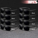 8 pçs moda clássico quadrado uv400 óculos de sol das mulheres dos homens dirigindo colorido na moda leve ao ar livre óculos