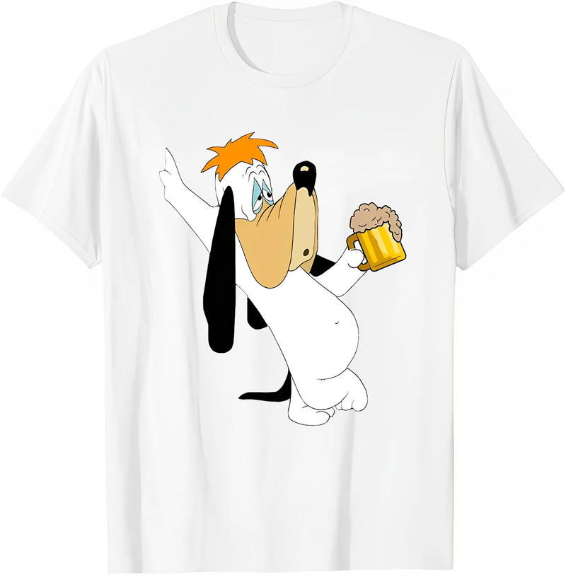 Droopy Dog Anime Graphic Shirt Cartoon Retro T-Shirt,Crew T-shirt