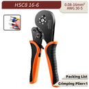 Alicate de friso terminal tubular hsc8 6-4a/16-6 (máx. 0.08-16mm2) fio crimper mini virola crimper ferramentas kit elétrico doméstico