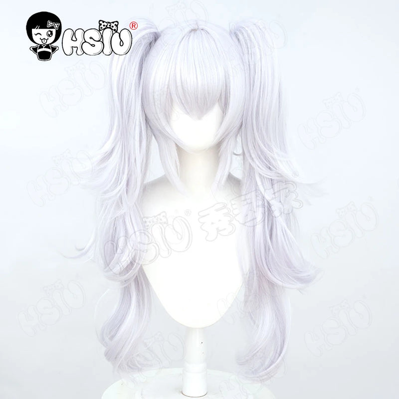 Laffey Cosplay Wig Fiber synthetic wig「HSIU」70cm Light purple long Wig+Wig cap Game Azur Lane Laffey Cosplay Wig