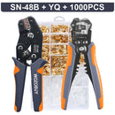 WOZOBUY-Ferramentas de crimpagem para conjuntos de terminais de carro, ferramentas manuais elétricas, SN-48B, 2.8mm, 4.8mm, 6.3mm, 22-13AWG, 0.5-2.5 mm²