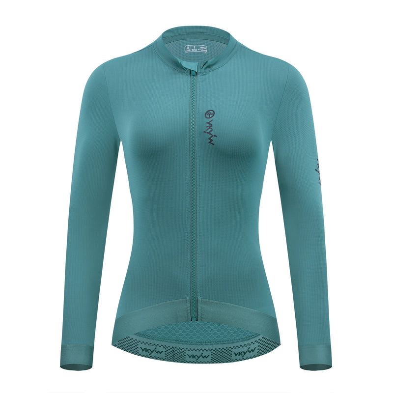 Ykywbike 2025 camisa de ciclismo feminina primavera bicicleta estrada manga longa primavera outono roupas ciclismo magro equitação camisa longa