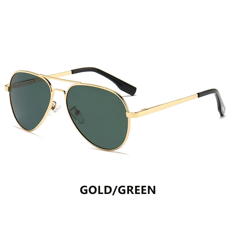 Lioumo óculos de sol de aviação de alta qualidade masculino polarizado óculos de condução moda feminina óculos de piloto anti-reflexo lentes de sol hombre