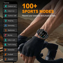 Lige 2025 relógio inteligente militar robusto masculino relógios ao ar livre lp68 à prova dwaterproof água 1.95 "al voz bt chamada homem smartwatch para android ios