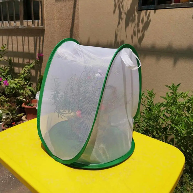 for Garden Easy to Carry Insect Cage Green Insect Mesh Cage Foldable Terrarium for Garden