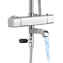 Banheira de hidromassagem monitor de temperatura da água eletricidade display led torneiras do chuveiro em casa termômetro água medidor temperatura banho