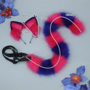Cheshire gato cosplay adereços animal orelha cauda bandana halloween carnaval clube pub masquerade festa trajes feminino headwear
