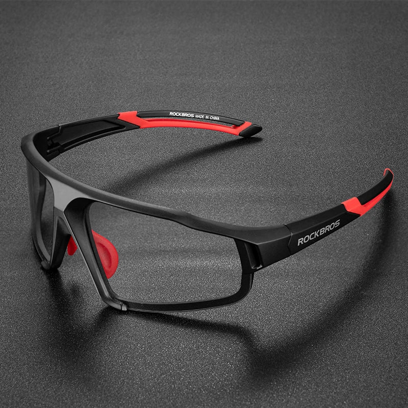 ROCKBROS Bike Glasses Photochromic Sunglasses Ultralight Large Frame UV400 Protection Goggles Outdoor Sports Running Glasses