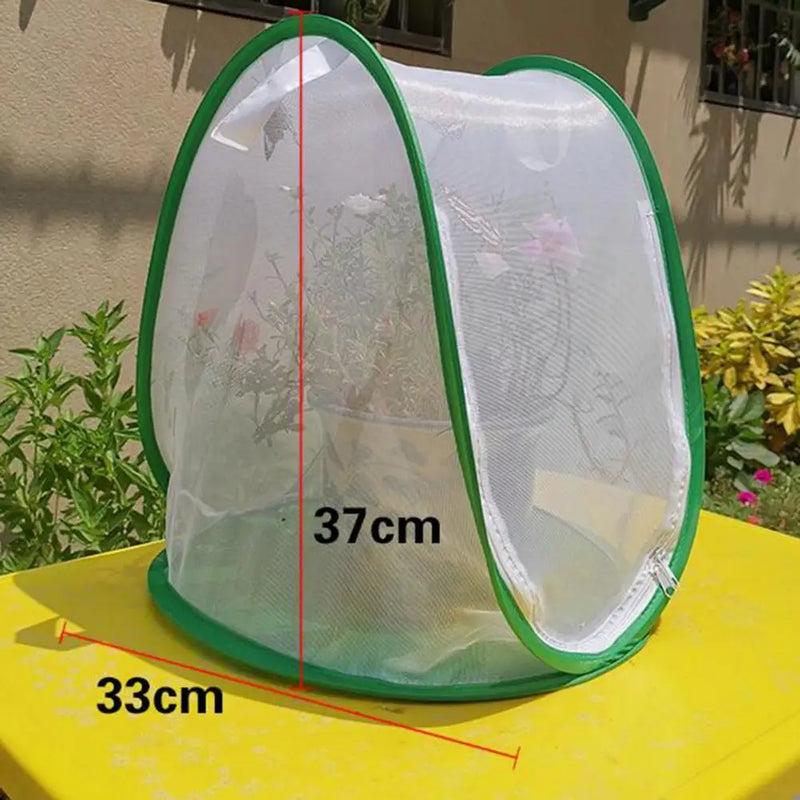 for Garden Easy to Carry Insect Cage Green Insect Mesh Cage Foldable Terrarium for Garden