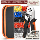 Alicate de friso terminal tubular hsc8 6-4a/16-6 (máx. 0.08-16mm2) fio crimper mini virola crimper ferramentas kit elétrico doméstico