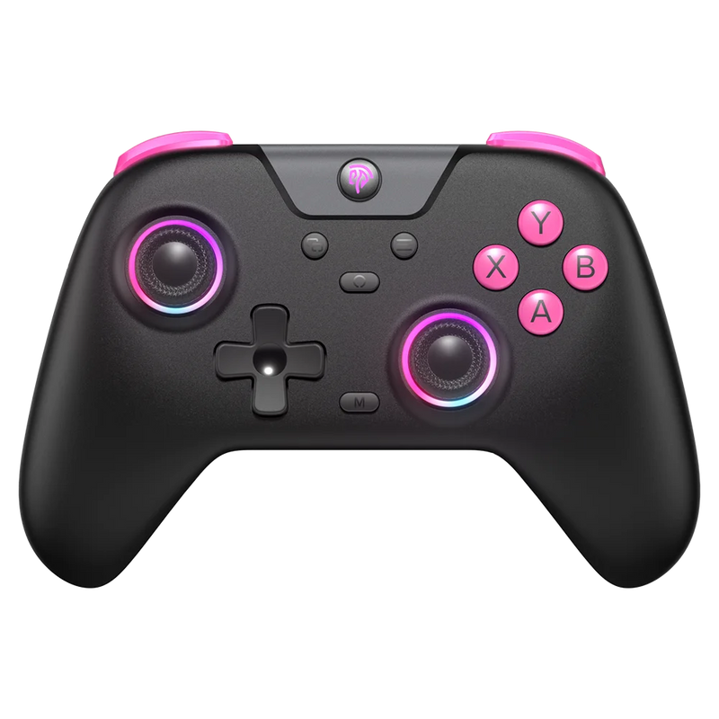 EasySMX X05 Controle PC Sem Fio Gamepad Bluetooth Controlador de Jogos Compatível com PC/Celular/Switch/ Steam Gamer, Luz RGB, Efeito Hall