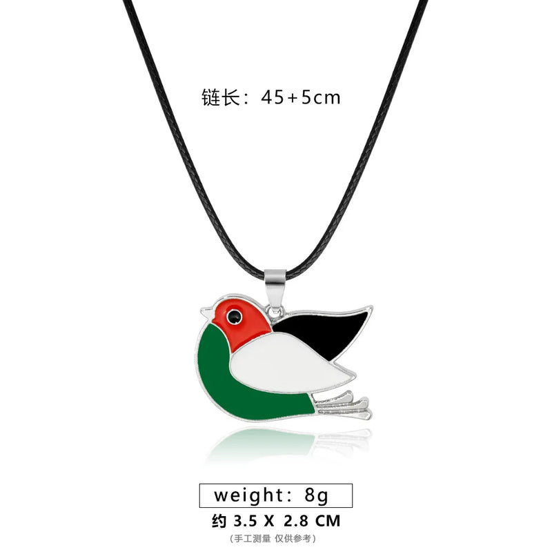 Meetvii Ethnic Free Arabic Fist Map Drop Glue Pendant Necklaces Personalized African Symbol Rope Chain Neck Jewelry Women Men