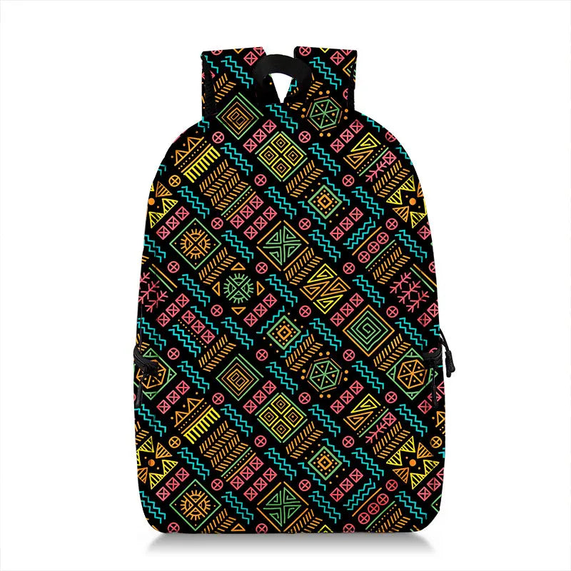 African Women Backpack Africa Tribal Ethic Shoulder Travel Bags Fashion Rucksack Teenager Laptop Daypack School Bags Gift