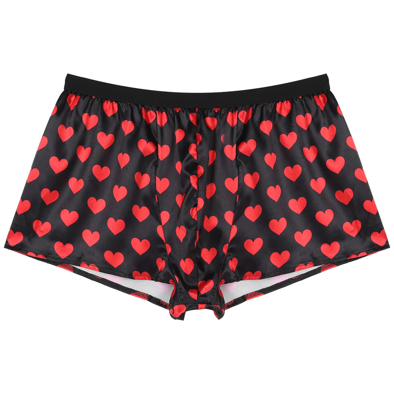 Sexy Shiny Satin Funny Boxer Shorts Mens Shorts Lightweight Panties Boxer Short for Lingerie Nightwear Japanese Man Underwear