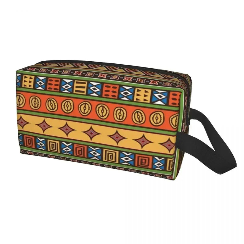 Bag Travel Cosmetic Organizer Fashion Traditional Africa Ethnic Pattern Storage Toiletry Bags