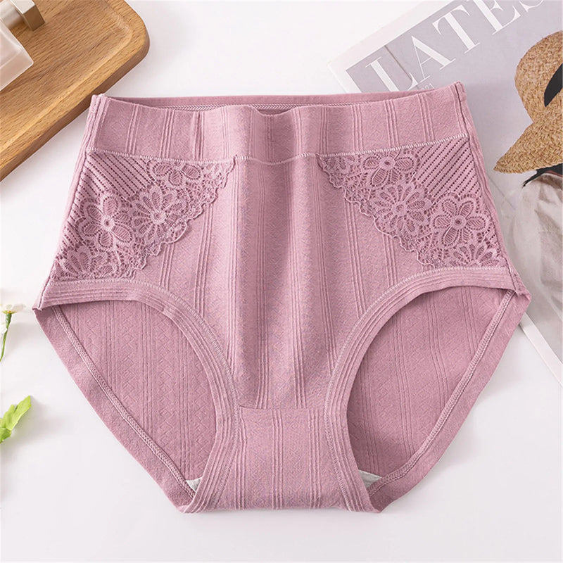 Women's Panties Large Size Underwear Seamless High-Rise Solid Cotton Underpants Ladies Lingerie Sexy For 40-100KG