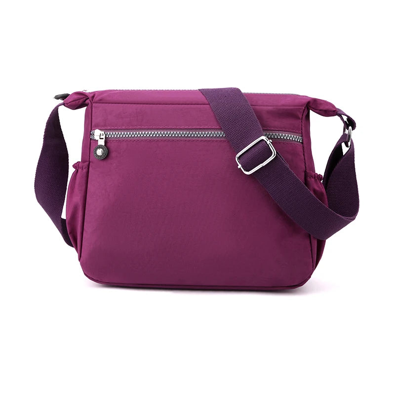 High Quality Nylon Women Shoulder Bag Fashion Multi-pockets Female Messenger Bag Casual Girls Shopping Bag Handbag