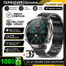 T-rex 3 grau militar 1000mah bateria relógio inteligente 10atm à prova dwaterproof água gps bússola altímetro chamada amoled masculino nadar esportes smartwatch