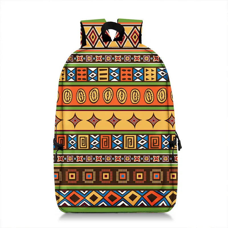 African Women Backpack Africa Tribal Ethic Shoulder Travel Bags Fashion Rucksack Teenager Laptop Daypack School Bags Gift