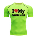 Camisa de compressão gráfica masculina, Ginásio Treino, Atlético, Quick Dry Tshirts, Primavera, Outono, Formação, Corrida, Camisola, Baselayer Tops