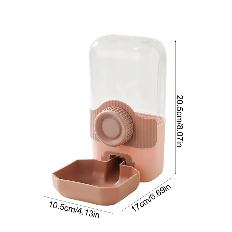 Hanging Automatic Pet Food Feeder/Water Dispenser, Gravity Cat Auto Feeder Waterer Set With Container Bowl For Cage Accessories