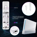 2 em 1 controle remoto sem fio bluetooth para wii wii u controle opcional movimento mais gamepad nunchuck conjunto com capa de silicone