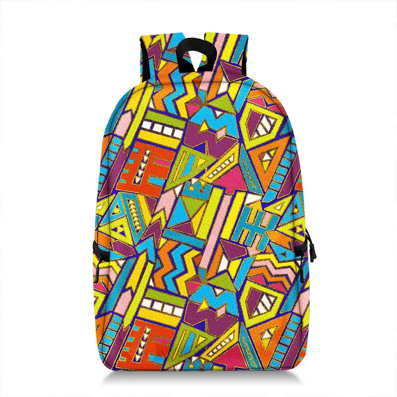 African Women Backpack Africa Tribal Ethic Shoulder Travel Bags Fashion Rucksack Teenager Laptop Daypack School Bags Gift