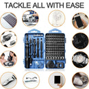 115/117 em 1 conjunto de chave de fenda de precisão magnética hex chave de fenda bits kit de ferramentas manuais para xiaomi mac pc móvel iphone reparação