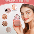Rolo facial de gelo e conjunto de ferramentas gua sha de aço inoxidável, massageador facial rolo de gelo ferramenta de cuidados com a pele conjunto de beleza ferramenta de contorno de levantamento