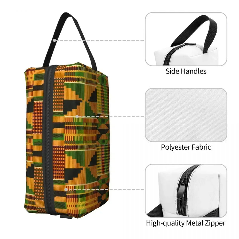 Bag Travel Cosmetic Organizer Fashion Traditional Africa Ethnic Pattern Storage Toiletry Bags