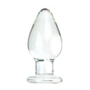 VaHppy Plugues anais de vidro com diâmetro de 5 cm, brinquedos sexuais para meninas, extensão de masturbação anal gay SM BDSM, brinquedos anais ovais e sedosos