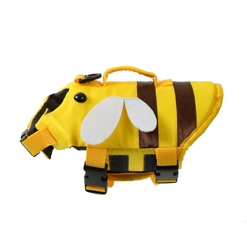 Summer Pet Dog Life Jacket Vest Clothes Adjustable Waterproof High Buoyancy Durable Dog Swimming Suit Pet Swim Practice Supplies