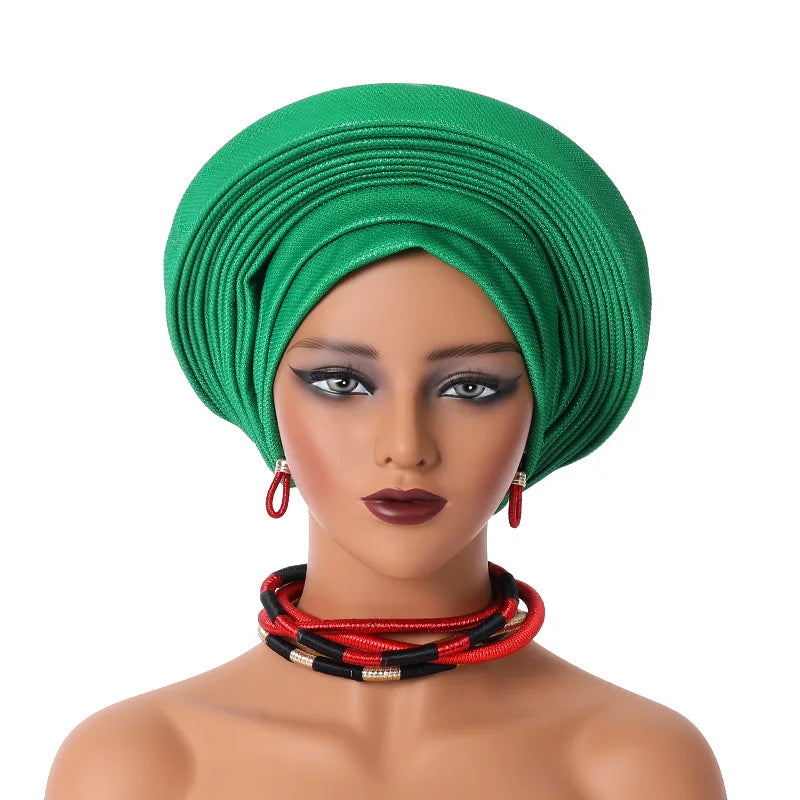 Headtie Africano para Mulheres, Headtie Nigeriana, Aso Oke Headtie, Hijab, Envoltório Cabeça, Turbante, Tampas de Quimioterapia, Lenço Feminino, Alta Qualidade, Festa de Casamento