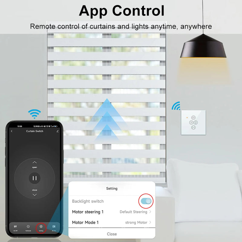 Loratap tuya vida inteligente wifi cortina de rolo interruptor luz para persianas motorizadas elétricas trabalho para alexa google casa voz