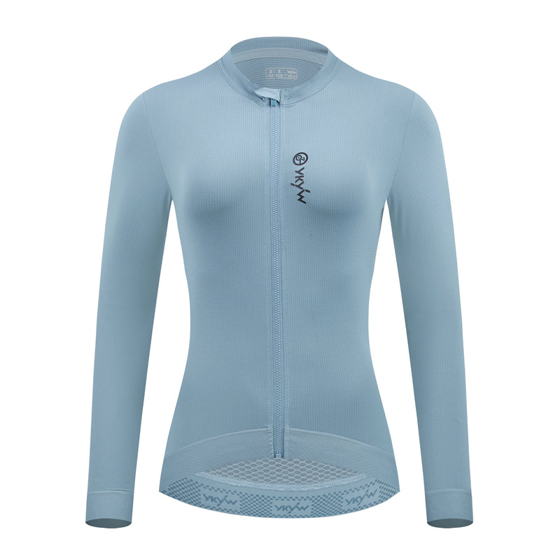 Ykywbike 2025 camisa de ciclismo feminina primavera bicicleta estrada manga longa primavera outono roupas ciclismo magro equitação camisa longa