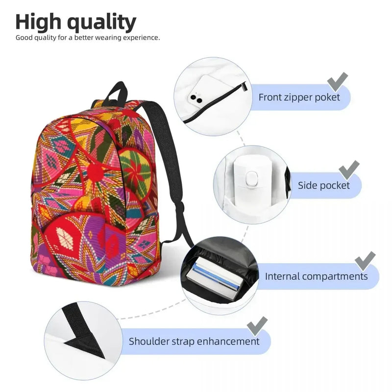 Ethiopian Painting Art Backpack for Men Women Fashion High School Business Daypack Africa Laptop Shoulder Bag Sports