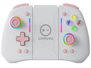 LinYuvo KS42 Meteor Light Joy-pad sem fio com luzes RGB de 8 cores para Switch/Lite/OLED, com programável, Turbo e vibração